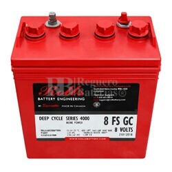 Bater�a ROLLS 8 FS GC | 8 Voltios 155 Amperios C20